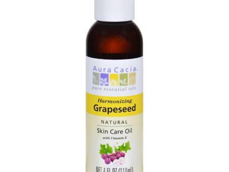 Aura Cacia Natural Skin Care Oil Grapeseed - 4 Fl Oz Online