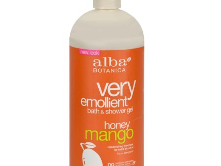 Alba Botanica Very Emollient Bath And Shower Gel Honey Mango - 32 Fl Oz Cheap