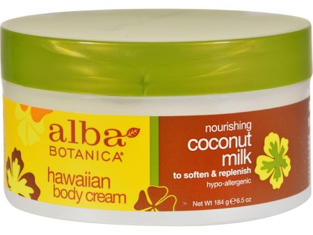 Alba Botanica Hawaiian Body Cream Coconut Milk - 6.5 Oz Online Hot Sale