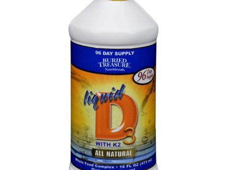 Buried Treasure Liquid D3 With K2 - 16 Fl Oz Discount