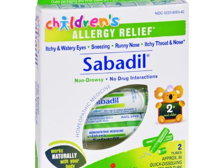 Boiron Children s Sabadil Pellets - 2 Tubes Fashion