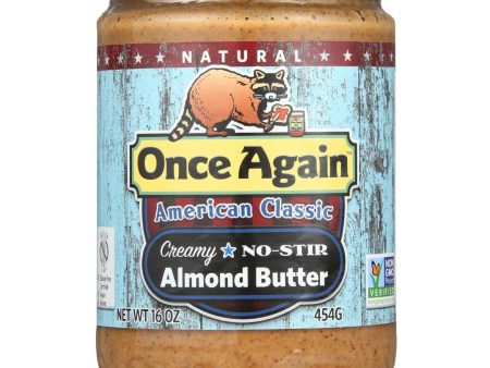 Once Again Almond Butter - Natural - American Classic - No Stir - 16 Oz - Case Of 12 For Discount