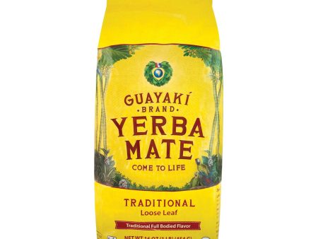 Guayaki Organic Yerba Mate - Traditional - Case Of 6 - 16 Oz. Online now