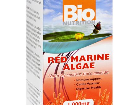 Bio Nutrition Red Marine Algae - 1000 Mg - 60 Vegetarian Capsules on Sale