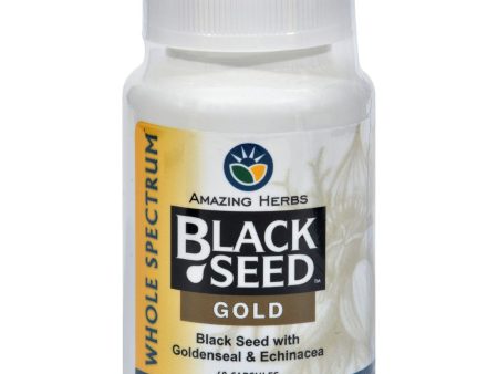 Amazing Herbs Black Seed Gold - 60 Capsules Supply