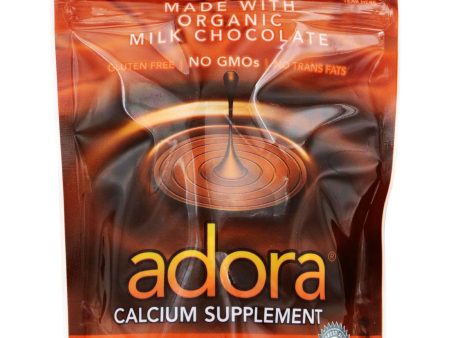 Adora Calcium Supplement Disk - Organic - Milk Chocolate - 30 Ct - 1 Case For Sale