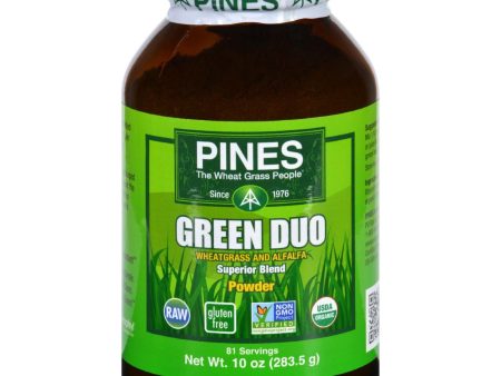 Pines International Green Duo - Organic - Powder - 10 Oz Supply