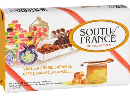 South Of France Bar Soap - Vanilla Creme Caramel - Limited Edition Holiday - 3.5 Oz - Case Of 6 Online Sale