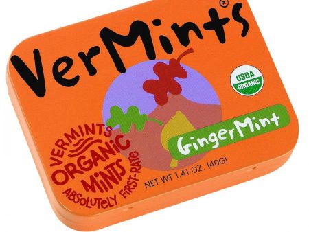 Vermints Breath Mints - All Natural - Gingermint - 1.41 Oz - Case Of 6 For Discount