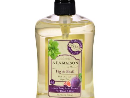 A La Maison French Liquid Soap - Fig And Basil - 16 Oz Discount