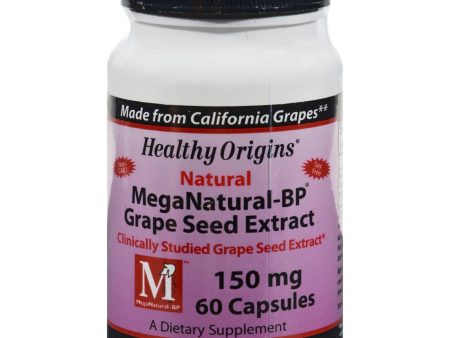 Healthy Origins Mega Natural-bp Grape Seed Extract - 150 Mg - 60 Capsules Cheap