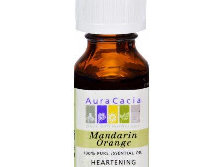 Aura Cacia 100% Pure Essential Oil Mandarin Orange - 0.5 Fl Oz on Sale