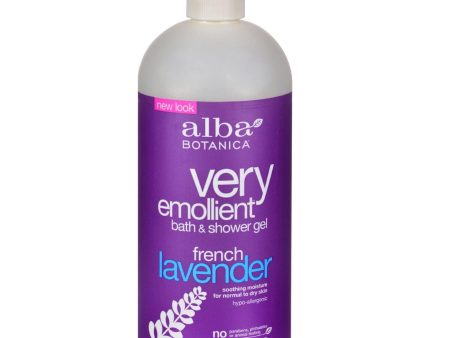 Alba Botanica Very Emollient Bath And Shower Gel French Lavender - 32 Fl Oz Discount