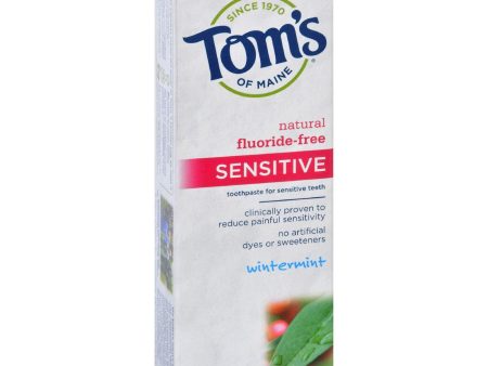 Tom s Of Maine Sensitive Toothpaste Wintermint - 4 Oz - Case Of 6 For Sale