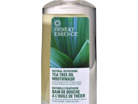 Desert Essence Tea Tree Oil Mouthwash Spearmint - 8 Fl Oz Cheap