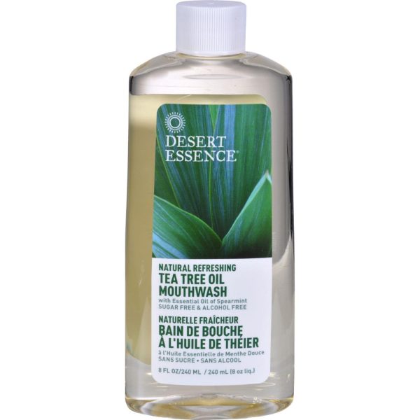 Desert Essence Tea Tree Oil Mouthwash Spearmint - 8 Fl Oz Cheap