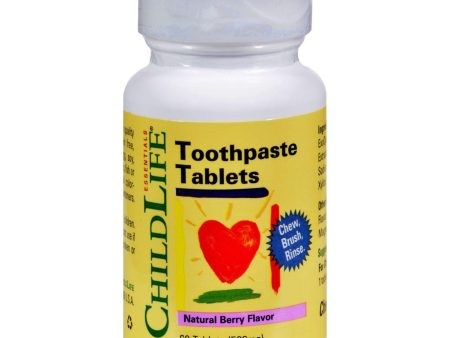 Childlife Toothpaste Tablet Natural Berry - 60 Tablets Online