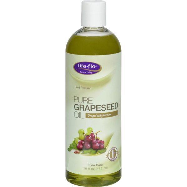 Life-flo Pure Grapeseed Oil Organic - 16 Fl Oz Online Hot Sale