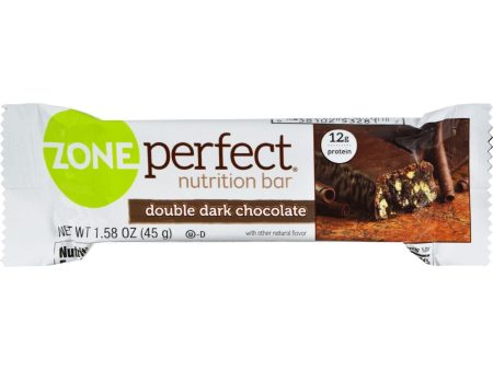 Zone Nutrition Bar - Double Dark Chocolate - Case Of 12 - 1.58 Oz For Cheap