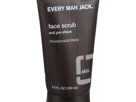 Every Man Jack Face Scrub And Pre Shave - Fragrance Free - 5 Oz For Cheap