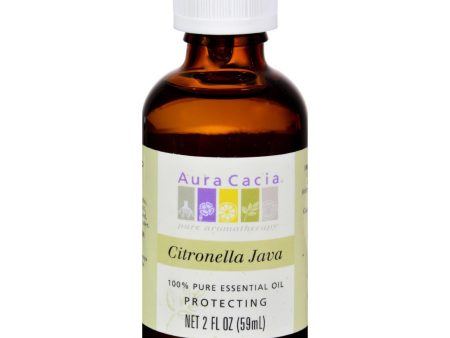 Aura Cacia Citronella Java Pure Essential Oil - 2 Fl Oz Sale