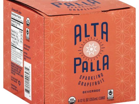 Alta Palla Organic Sparking Fruit Juice - Grapefruit - Case Of 6 - 12 Fl Oz. Supply