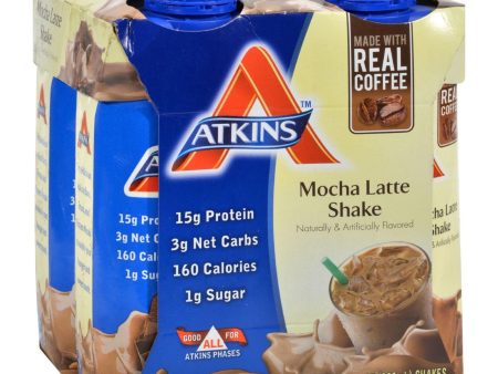 Atkins Advantage Rtd Shake Mocha Latte - 11 Fl Oz Each - Pack Of 4 Online Hot Sale