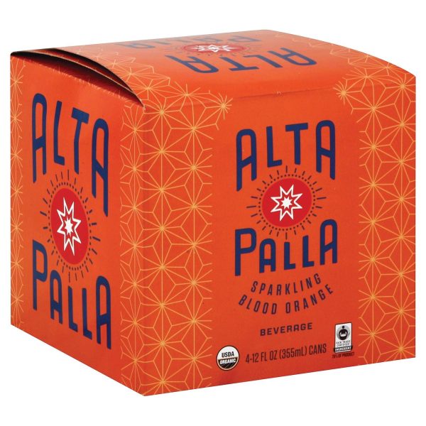 Alta Palla Organic Sparking Fruit Juice - Blood Orange - Case Of 6 - 12 Fl Oz. Cheap