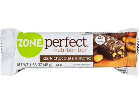 Zone Nutrition Bar - Dark Chocolate Almond - Case Of 12 - 1.58 Oz on Sale