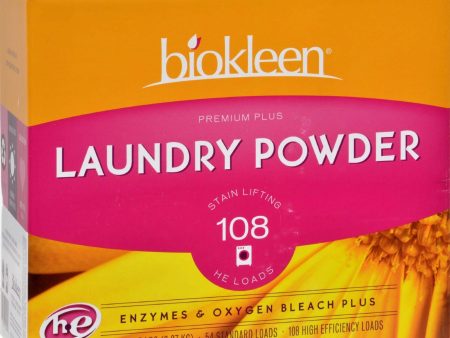 Biokleen Laundry Powder Premium Plus Stain Lifting Enzyme Formula - 5 Lbs Hot on Sale