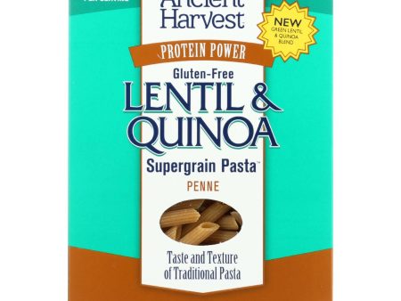 Ancient Harvest Pasta - Supergrain - Green Lentil And Quinoa Penne - Gluten Free - 8 Oz - Case Of 6 Discount