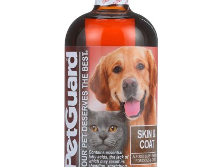 Petguard Skin And Coat Supplement - Dogs And Cats - 8 Oz - 1 Each Cheap