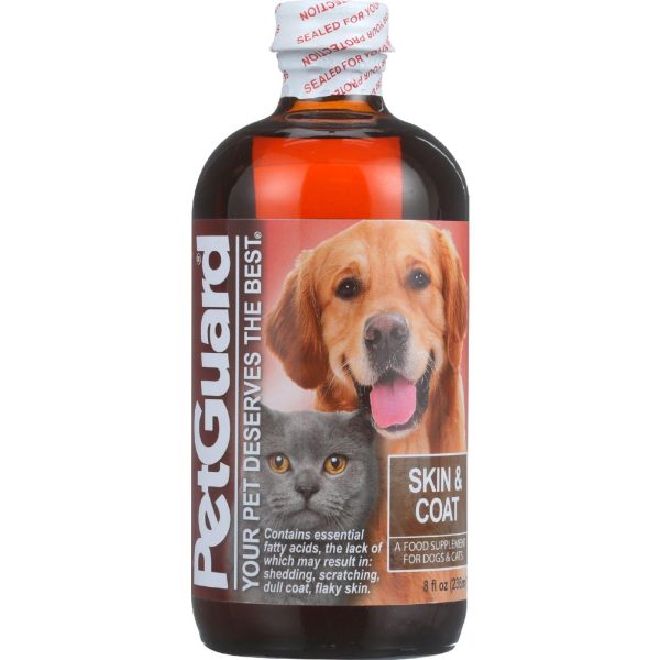 Petguard Skin And Coat Supplement - Dogs And Cats - 8 Oz - 1 Each Cheap