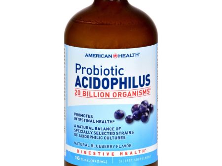 American Health Probiotic Acidophilus Blueberry - 15 Fl Oz Discount