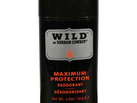 Herban Cowboy Deodorant Wild - 2.8 Oz Online Hot Sale