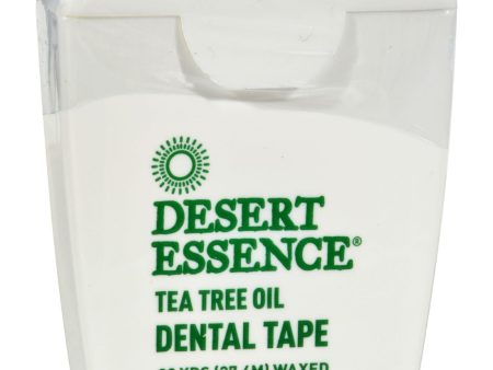 Desert Essence Tea Tree Oil Dental Tape - 30 Yds - Case Of 6 Online Hot Sale