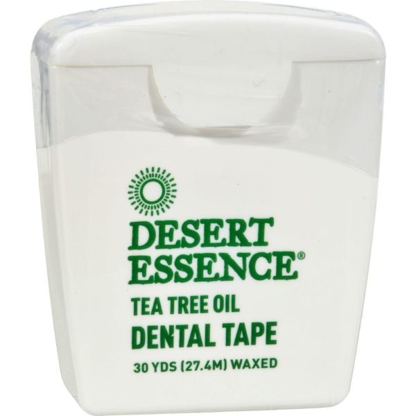 Desert Essence Tea Tree Oil Dental Tape - 30 Yds - Case Of 6 Online Hot Sale