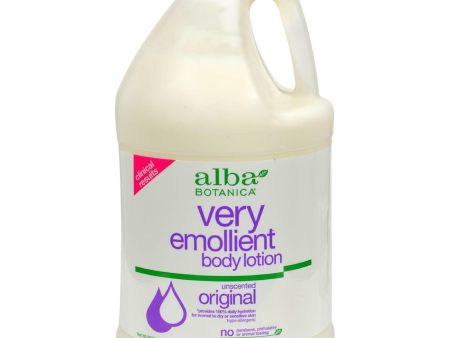 Alba Botanica Very Emollient Body Lotion Original Unscented - 1 Gallon Discount