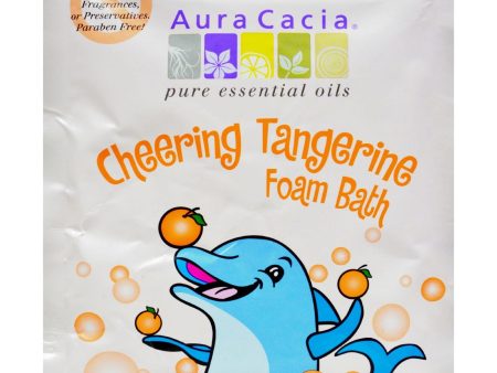 Aura Cacia Cheering Foam Bath Tangerine And Sweet Orange Essential Oils - Case Of 6 - 2.5 Oz Online Hot Sale