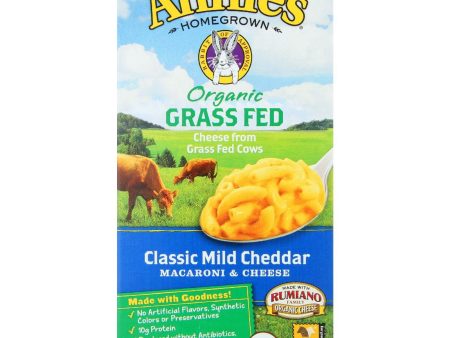 Annies Homegrown Macaroni And Cheese - Organic - Grass Fed - Classic Mild Cheddar - 6 Oz - Case Of 12 Online Hot Sale