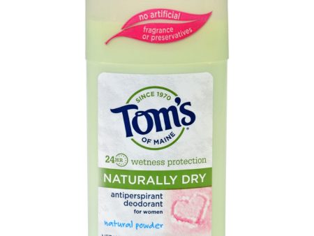 Tom s Of Maine Women s Antiperspirant Deodorant Natural Powder - 2.25 Oz - Case Of 6 Fashion