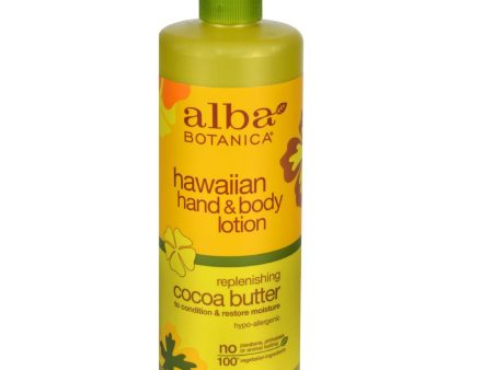 Alba Botanica Hawaiian Hand And Body Lotion Cocoa Butter - 24 Fl Oz For Cheap