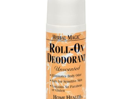 Home Health Roll-on Deodorant Herbal Magic Unscented - 3 Fl Oz For Sale