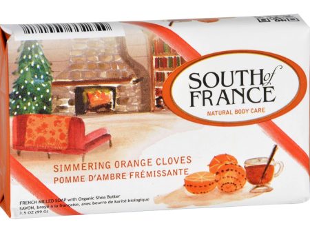 South Of France Bar Soap - Simmering Orange Cloves - Limited Edition Holiday - 3.5 Oz - Case Of 6 Discount