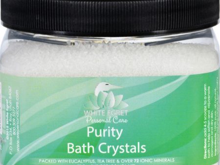 White Egret Bath Crystals - Purity - 16 Oz Online Hot Sale