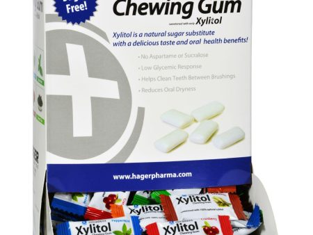 Hager Pharma Gum - Xylitol - Box - Assorted Flavors - 200 Count For Sale