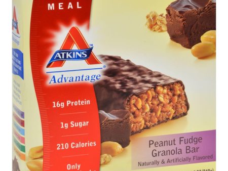 Atkins Advantage Bar Peanut Fudge Granola - 5 Bars Sale