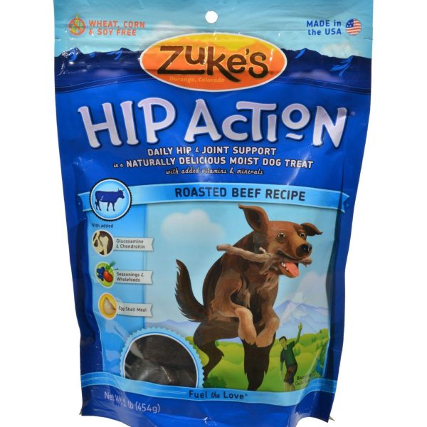 Zuke s Hip Action Daily Hip And Joint Support Treat For Dogs Beef - 1 Lb For Cheap