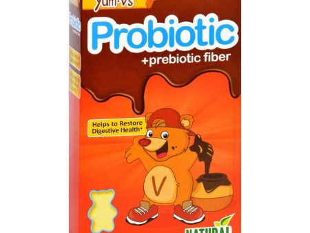 Yum V s Probiotic Plus Prebiotic Fiber Vanilla - 40 Bears Hot on Sale