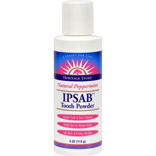 Heritage Products Ipsab Toothpowder Peppermint - 4 Oz Discount